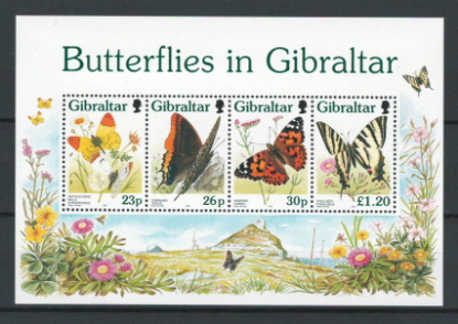 Picture of Gibraltar 1997 Mi 1274-83  + bl 222 MNH Butterflies
